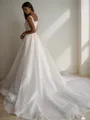 A-Line/Princess Square Chapel Train Wedding Dresses