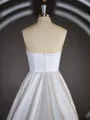 A-Line/Princess Sweetheart Chapel Train Satin Wedding Dresses with Ruffles