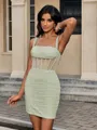 Sheath Off-the-Shoulder Pleated Short/Mini Corset Homecoming Dress