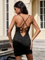 Sheath V-neck Appliques Lace Short/Mini Jersey Corset Homecoming Dress