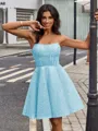 A-line Straight Gorgeous Short/Mini Corset Homecoming Dress