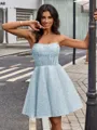 A-line Straight Gorgeous Short/Mini Corset Homecoming Dress