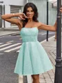 A-line Straight Gorgeous Short/Mini Corset Homecoming Dress