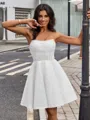 A-line Straight Gorgeous Short/Mini Corset Homecoming Dress