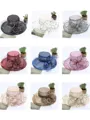 Ladies' Romantic Organza Silk Flower Adjustable Kentucky Derby Hats/Tea Party Hats