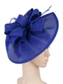 Ladies' Glamourous Flax With Feather Tea Party Hats