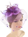 Ladies' Blooming Tulle With Silk Flower Tea Party Hats