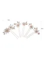 Beautiful Alloy With Flower Combs & Barrettes(5 Pieces)