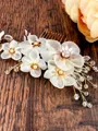 Elegant Alloy With Silk Flower Combs&Barrettes