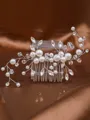 Simple Pearls With Rhinestone Headpieces