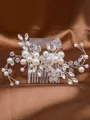 Simple Pearls With Rhinestone Headpieces