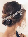 Stunning Pearls With Rhinestone Headpieces