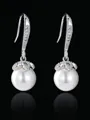 Simple Alloy With Imitation Pearl Earrings