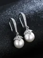 Simple Alloy With Imitation Pearl Earrings