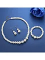 Luxurious Alloy With Rhinestone Jewelry Set