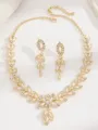 Elegant Alloy With Imitation Pearl Jewelry Set