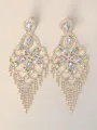 Luxurious Alloy With Rhinestone Earrings