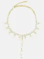 Exquisite Alloy With Imitation Pearl Necklace