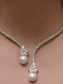 Charming Alloy With Imitation Pearl Necklace