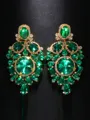 Luxurious Alloy With Rhinestone Earrings