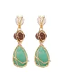 Fascinating Alloy With Crystal Earrings