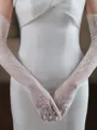 Delicate Lace Opera Length Wedding Gloves