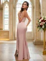 Sheath/Column Charmeuse Ruched One-Shoulder Sleeveless Floor-Length Bridesmaid Dresses
