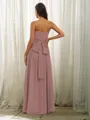 A-Line/Princess Chiffon Ruffles Strapless Sleeveless Floor-Length Bridesmaid Dresses