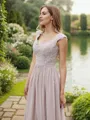 A-Line/Princess Chiffon Applique Sweetheart Sleeveless Floor-Length Bridesmaid Dresses