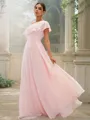A-Line/Princess Chiffon Ruffles One-Shoulder Sleeveless Floor-Length Bridesmaid Dresses