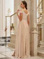 A-Line/Princess Jersey Ruffles Sweetheart Sleeveless Floor-Length Bridesmaid Dresses