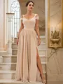 A-Line/Princess Jersey Ruffles Sweetheart Sleeveless Floor-Length Bridesmaid Dresses
