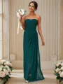 A-Line/Princess Chiffon Ruffles Sweetheart Sleeveless Floor-Length Bridesmaid Dresses