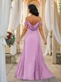 A-Line/Princess Chiffon Ruched V-neck Sleeveless Floor-Length Bridesmaid Dresses