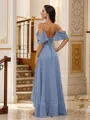 A-Line/Princess Chiffon Ruffles Straps Sleeveless Asymmetrical Bridesmaid Dresses