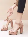 Women's Peep Toe Stiletto Heel Shoes