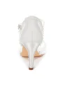 Women's Tulle Closed Toe With Imitation Pearl Stiletto Heel Shoes