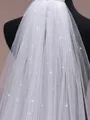 Gorgeous Tulle One-Tier Cathedral Bridal Veils With Sequins
