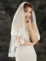 Charming Tulle Fingertip Bridal Veils With Applique