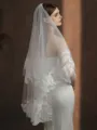 Attrftive Tulle Two-Tier Fingertip Bridal Veils