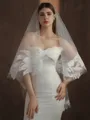 Attrftive Tulle Two-Tier Fingertip Bridal Veils