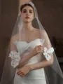 Delicate Tulle One-Tier Chapel Bridal Veils