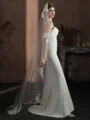 Delicate Tulle One-Tier Chapel Bridal Veils