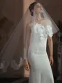 Delicate Tulle One-Tier Chapel Bridal Veils