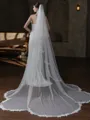 Stunning Tulle One-Tier Cathedral Bridal Veils