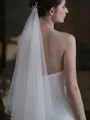 Brilliant Tulle One-Tier Elbow Bridal Veils