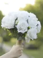 Pure Round Silk Flower Bridal Bouquets
