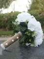 Pure Round Silk Flower Bridal Bouquets