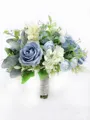 Elegant Free-Form Silk Flower Bridal Bouquets