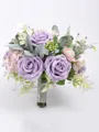Elegant Free-Form Silk Flower Bridal Bouquets